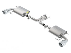 Mazda 3 Performance Exhaust - Rear - Borla - S-Type Cat Back Single Split Rear Exit - Polished - `14-`18