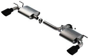 Mazda 3 Performance Exhaust - Borla - Axle Back S-Type - Black Chrome - `19-`24