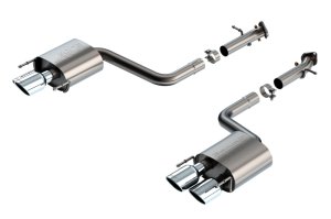 Lexus RC F Performance Exhaust - Borla - S-Type Axle Back - Bright Chrome - `15-`25