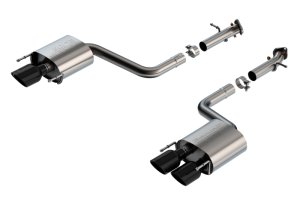 Lexus IS 500 Performance Exhaust - Borla - Axle Back S-Type - Black Chrome - `22-`25