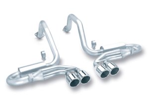 Chevrolet Corvette Performance Exhaust - Rear - Borla - S-Type Classic Cat Back - Polished - `97-`04
