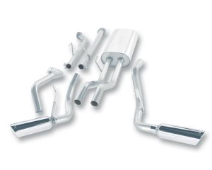 Toyota Tundra Performance Exhaust - Borla - Cat Back Touring - Bright Chrome or Black Chrome - `07-`08