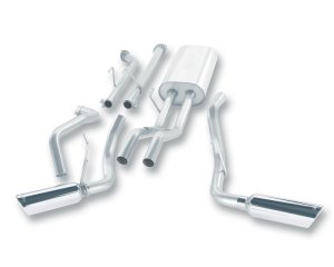 Toyota Tundra Performance Exhaust - Borla - Cat Back Touring - Bright Chrome or Black Chrome - `07-`08