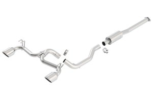 Mitsubishi Lancer Performance Exhaust - Borla - S-Type Cat Back, Dual Exit - `08-`15