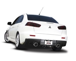 Mitsubishi Lancer Performance Exhaust - Borla - S-Type Cat Back, Dual Exit - `08-`15