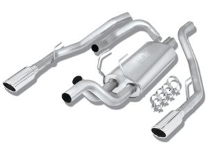 Ram Classic 1500 Performance Exhaust - Rear - Borla - S-Type Cat Back - Bright Chrome - `19-`24