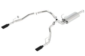 Ram 1500 Performance Exhaust - Borla - S-Type Cat Back - Black Chrome - `09-`18