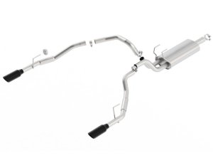 Ram Classic 1500 Performance Exhaust - Borla - S-Type Cat Back - Black Chrome - `19-`24