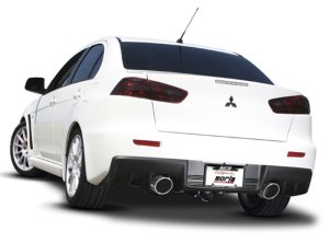 Mitsubishi Lancer Performance Exhaust - Borla - Cat Back S-Type - `09-`17
