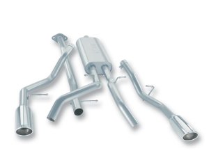 Chevrolet Silverado 1500 Performance Exhaust - Borla - Cat Back Touring - Bright Chrome - `09-`13