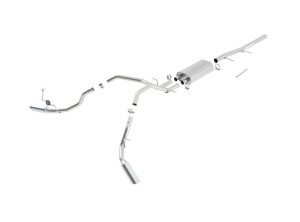 Chevrolet Silverado 1500 Performance Exhaust - Borla - Cat Back Touring - Bright Chrome - `09-`13