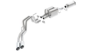 Ford F-150 Harley Davidson Edition Performance Exhaust - Borla - Touring Cat Back - `11-`12 Ford F-150 Harley Davidson Edition Performance Exhaust - Borla - Touring Cat Back - `11-`12