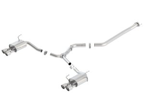 Subaru Impreza Performance Exhaust - Rear - Borla - Cat Back ATAK - Polished - `11-`14