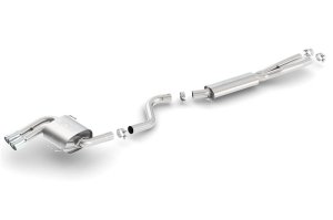 BMW 3 Series Performance Exhaust - Rear - Borla - Cat Back, Dual Left Rear Exit, Touring - Polished - `08-`12
