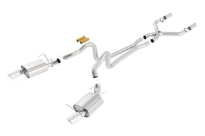 Ford Mustang Performance Exhaust - Single Split Rear Exit - Borla - Cat Back ATAK - `13-`14