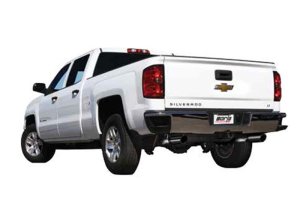 GMC Sierra 1500 LD Performance Exhaust - Rear - Borla - Cat Back S-Type - Black Chrome - 2019
