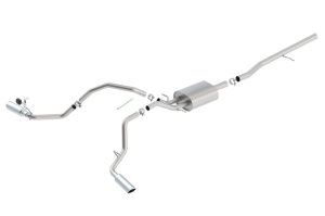 Chevrolet Silverado 1500 Performance Exhaust - Borla - Cat Back S-Type - Bright Chrome - `14-`18