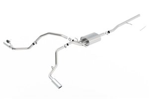 GMC Sierra 1500 Performance Exhaust - Borla - Cat Back S-Type - Bright Chrome - `14-`18