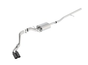 Chevrolet Silverado 1500 Performance Exhaust - Rear - Borla - S-Type Cat Back - Black - `14-`18