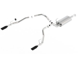 Ram Classic 1500 Performance Exhaust - Borla - Cat Back Touring - Black Chrome - `19-`24
