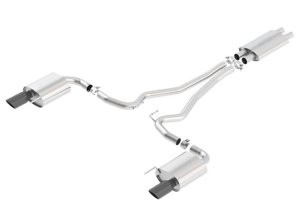 Ford Mustang Performance Exhaust - Borla - Cat Back Touring - Black - `15-`17