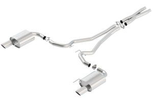 Ford Mustang Performance Exhaust - Borla - Cat Back S-Type - Bright Chrome - `15-`17