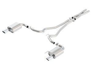 Ford Mustang Performance Exhaust - Borla - Cat Back ATAK - Chrome - `15-`17