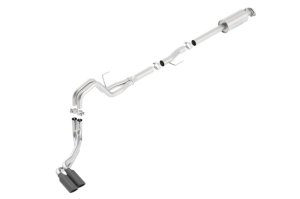 Ford F-150 Performance Exhaust - Borla - Cat Back ATAK - Black Chrome - `15-`20
