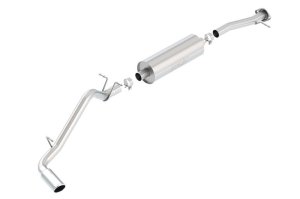 GMC Canyon Performance Exhaust - Right Rear Exit - Borla - S-Type Cat Back - Bright Chrome - `15-`22