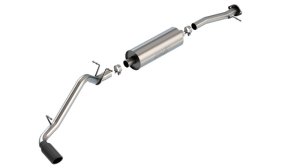 GMC Canyon Performance Exhaust - Borla - S-Type Cat Back - Black Chrome - `15-`22