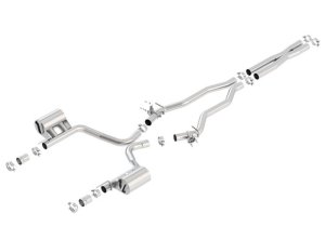 Dodge Daytona Performance Exhaust - Single Rear Exit - Borla - Cat Back ATAK - `15-`23