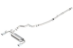 Ford Focus Performance Exhaust - Rear - Borla - Cat Back ATAK Split Rear Exit - Bright Chrome - `16-`18