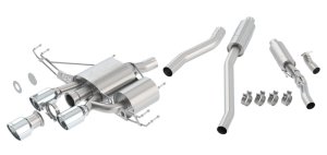 Honda Civic Type R Performance Exhaust - Borla - Cat Back, Adjustable Sound Level, Polyphonic Harmonizer Technology - `17-`21