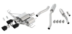 Honda Civic Type R Performance Exhaust - Borla - Cat Back ATAK - Ceramic Black - `17-`21