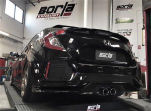 Honda Civic Sport Performance Exhaust - Rear - Borla - S-Type Cat-Back - `17-`21
