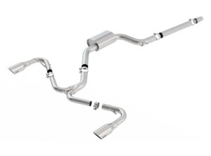 Volkswagen GTI Performance Exhaust - Borla - S-Type Cat Back - Stainless Brushed - `18-`21