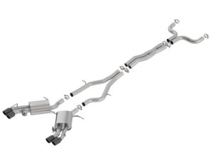 Cadillac CTS-V Performance Exhaust - Borla - S-Type Cat Back - Black Chrome - `16-`19