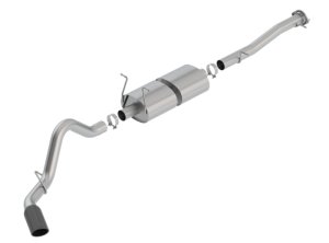 GMC Sierra 2500 Performance Exhaust - Borla - S-Type Cat Back - Black Chrome - `15-`19