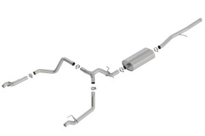 GMC Sierra 1500 Performance Exhaust - Borla - Cat Back Touring - `19-`25