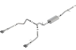 GMC Sierra 1500 Performance Exhaust - Rear - Borla - Cat Back Touring - `19-`25