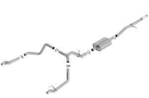 Chevrolet Silverado 1500 Performance Exhaust - Rear - Borla - S-Type Cat Back - `19-`25