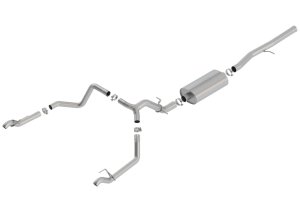 Chevrolet Silverado 1500 Performance Exhaust - Rear - Borla - Cat Back Touring - `19-`23