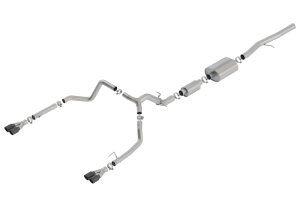 GMC Sierra 1500 Performance Exhaust - Borla - S-Type Cat Back - Black Chrome - `19-`23