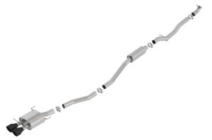 Honda Civic Si Performance Exhaust - Borla - Cat Back S-Type - Ceramic Black - `17-`20