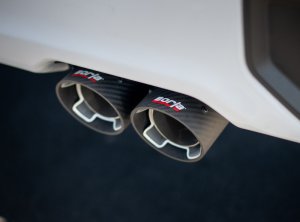GMC Sierra 1500 Performance Exhaust - Rear - Borla - S-Type Cat Back - Carbon Fiber - `19-`23