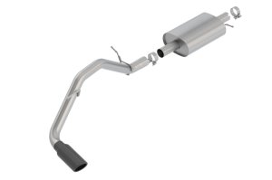 Ford Ranger Performance Exhaust - Borla - S-Type Cat Back - Black Chrome - `19-`23