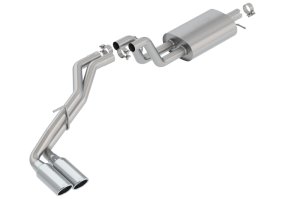 Ford Ranger Performance Exhaust - Borla - S-Type Cat Back - Bright Chrome - `19-`23