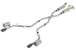 Dodge Durango SRT Performance Exhaust - Borla - Cat Back, S-Type - Black Chrome - `18-`25