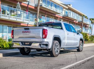 GMC Sierra 1500 Performance Exhaust - Rear - Borla - Cat Back, S-Type - Black Chrome - `19-`25