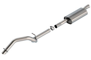 Jeep Wrangler JLU Performance Exhaust - Borla - Touring Cat-Back - Brushed - `18-`25 Jeep Wrangler JLU Performance Exhaust - Borla - Touring Cat-Back - Brushed - `18-`25